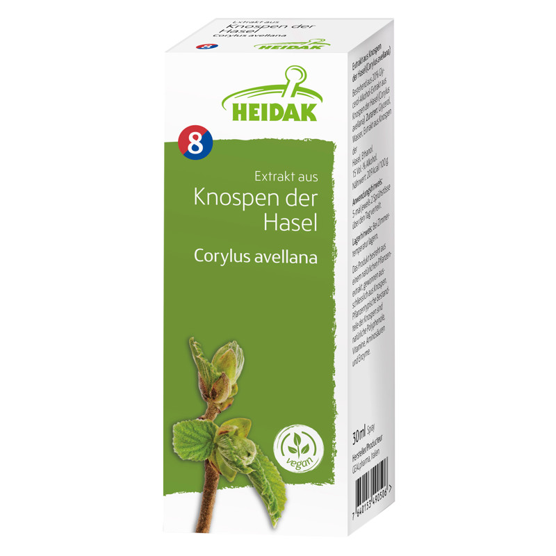 Heidak Knospe Hasel Corylus avellana Flasche 30 ml