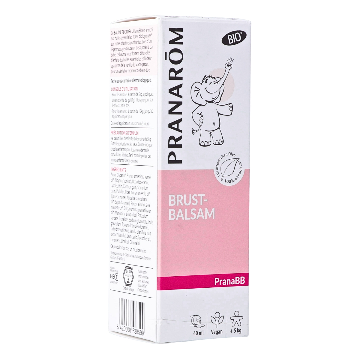 Pranarom PranaBB Brust Balsam Bio 40 ml