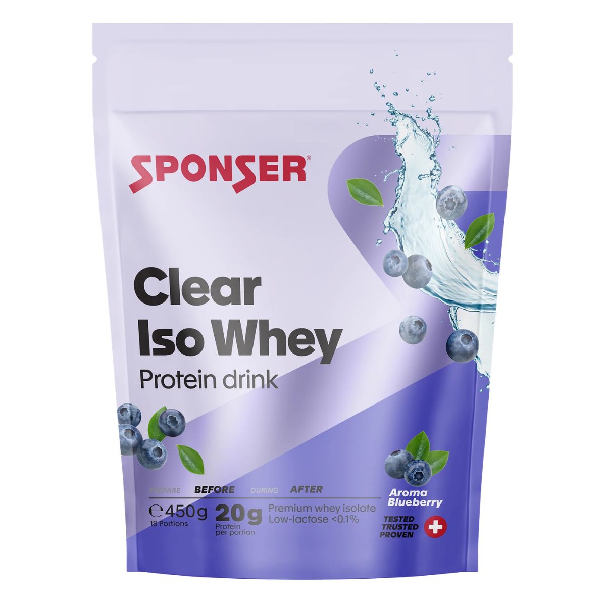 Sponser Clear Iso Whey Blueberry 450 g