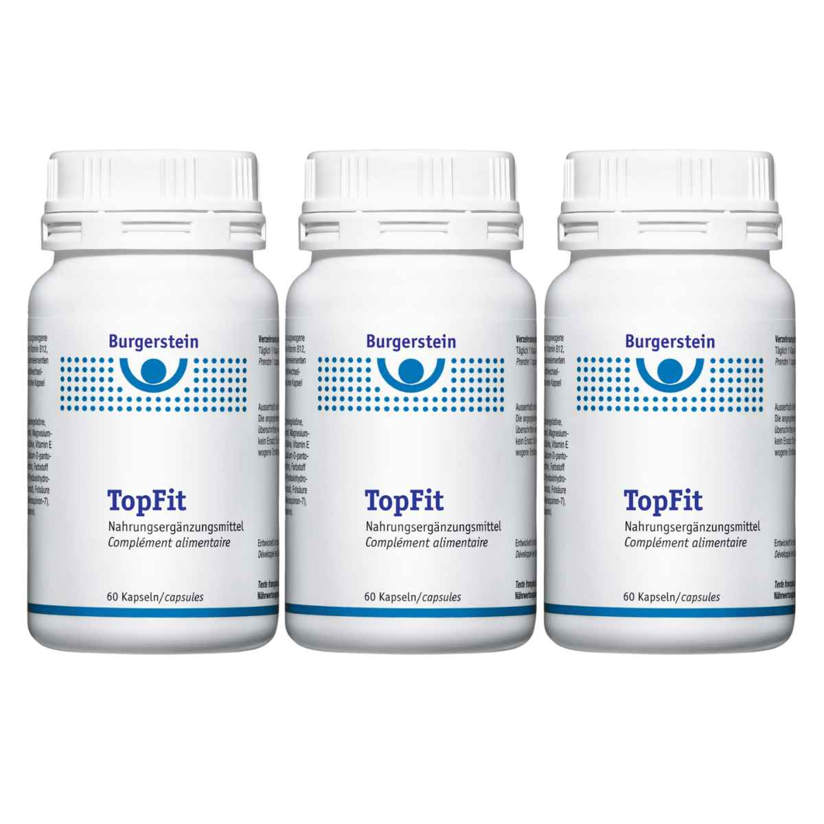 Burgerstein TopFit Ginseng Kapseln 3x 60 Stück Burgerstein TopFit Ginseng Kapseln 3x 60 Stück