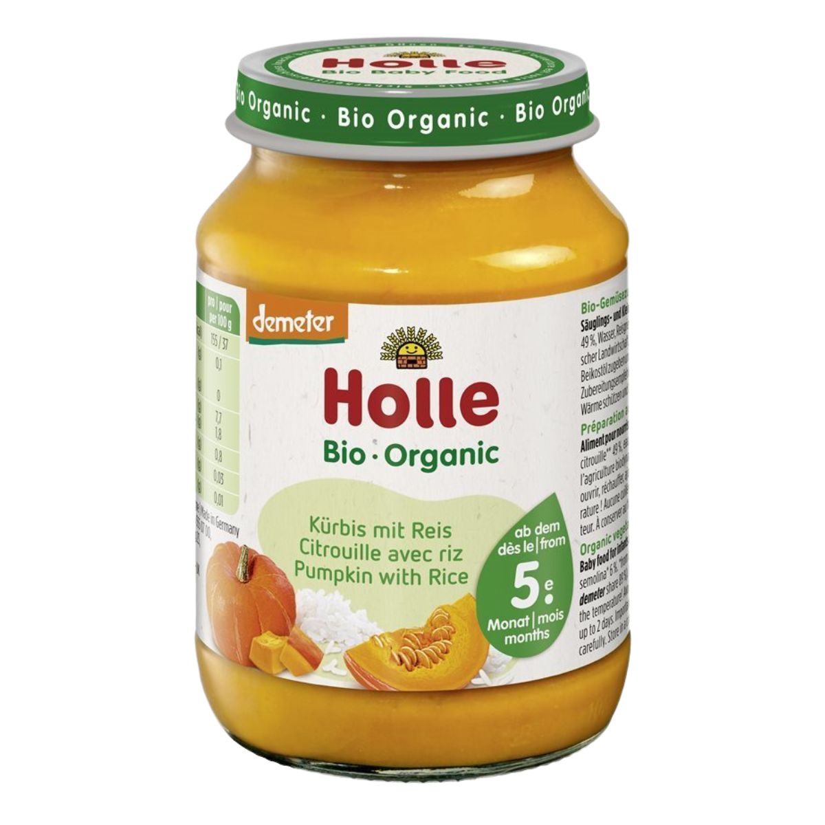 Holle Kürbis mit Reis 190 g 