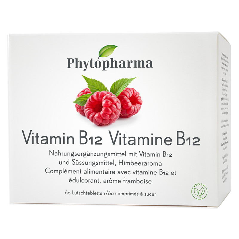 Phytopharma Vitamin B12 Lutschtabletten 60 Stück Phytopharma Vitamin B12 Lutschtabletten 60 Stück