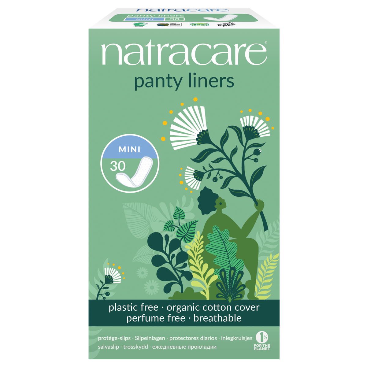 Natracare Slipeinlagen Mini 30 Stück Natracare Slipeinlagen Mini 30 Stück