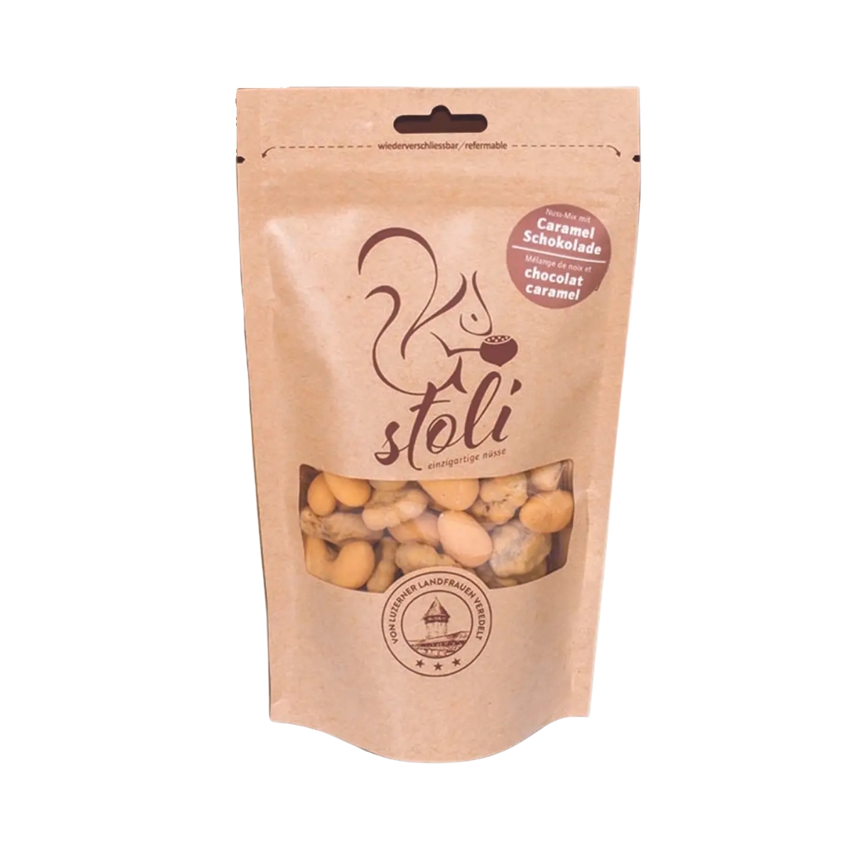 Stoli Nuss-Mix mit Caramel Schokolade 175 g Stoli Nuss-Mix mit Caramel Schokolade 175 g
