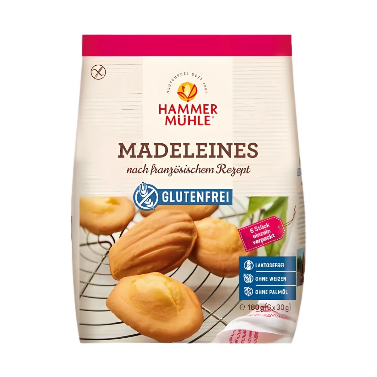 Hammermühle Madeleines glutenfrei 180 g Hammermühle Madeleines glutenfrei 180 g