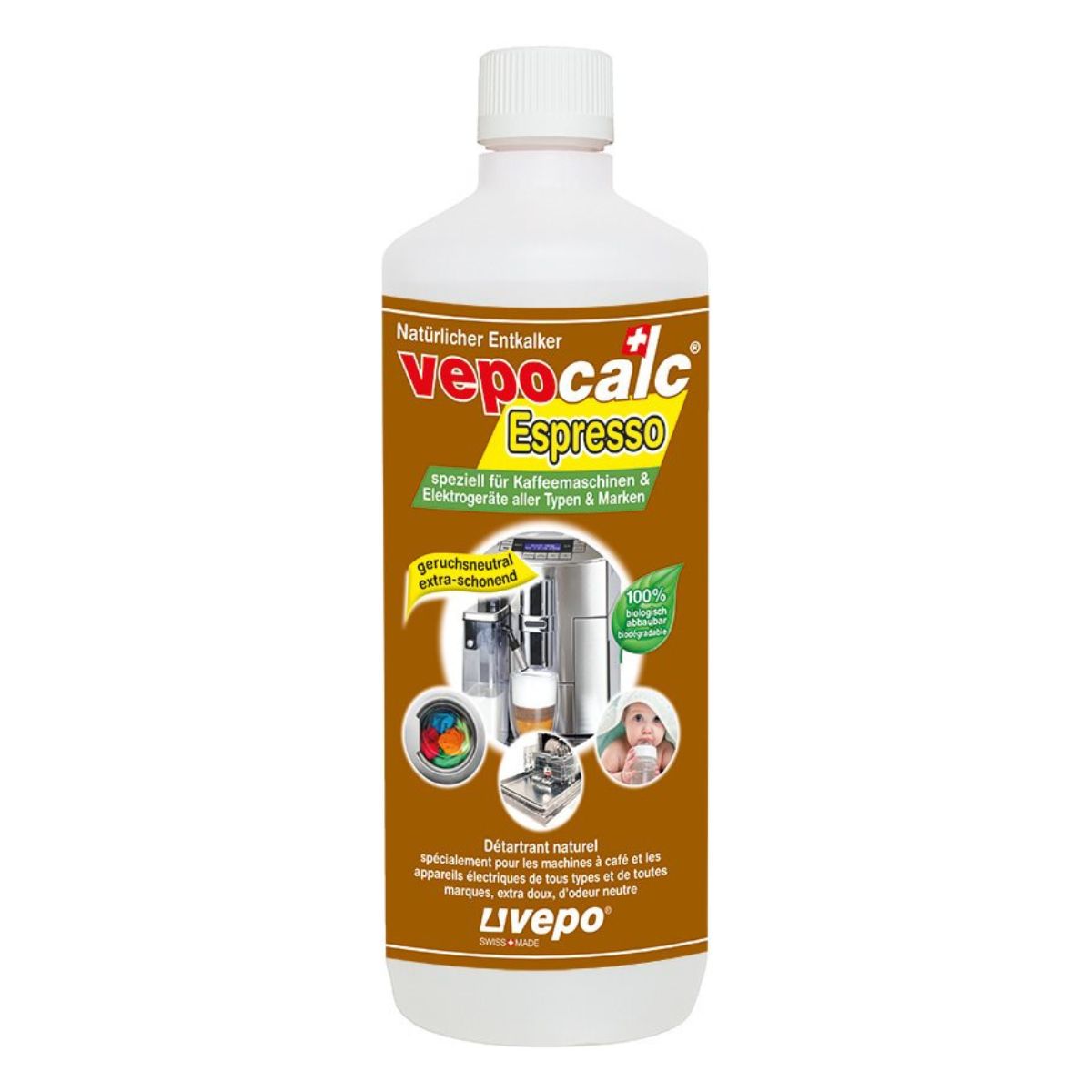 Vepocalc Espresso natürlicher Entkalker 1000 ml