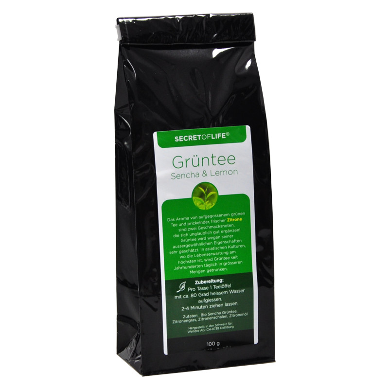 Secret of Life Grüntee Sencha & Lemon 100 g Secret of Life Grüntee Sencha & Lemon 100 g