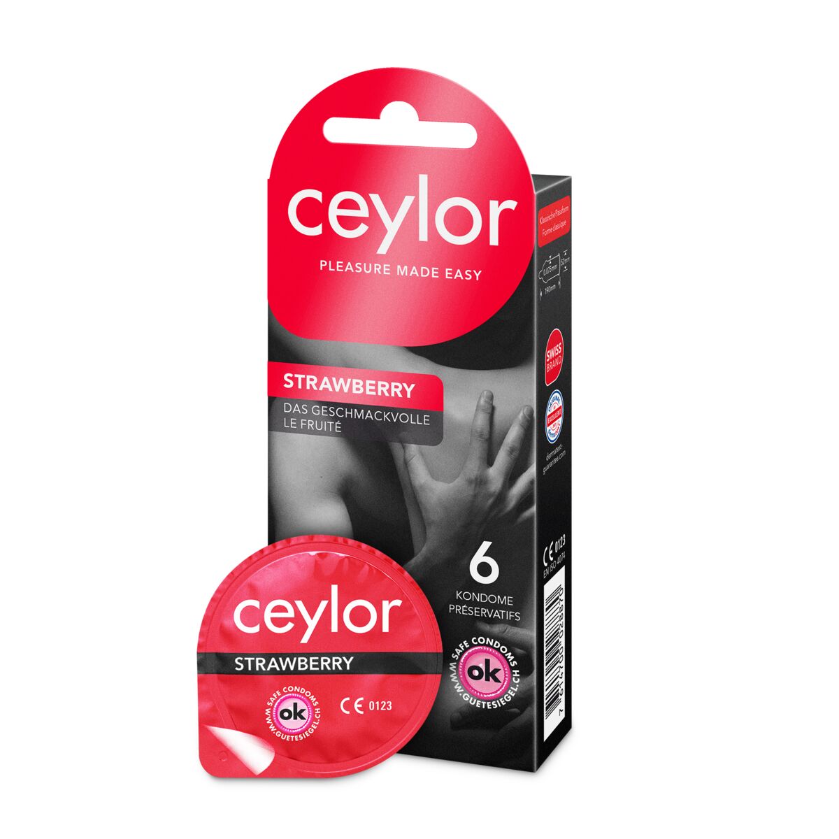 Ceylor Strawberry Präservativ 6 Stück Ceylor Strawberry Präservativ 6 Stück