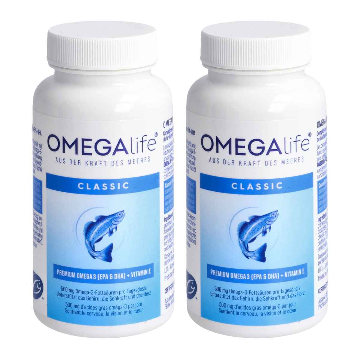 Omega-Life Classic Kapseln 500 mg 2x 120 Stück