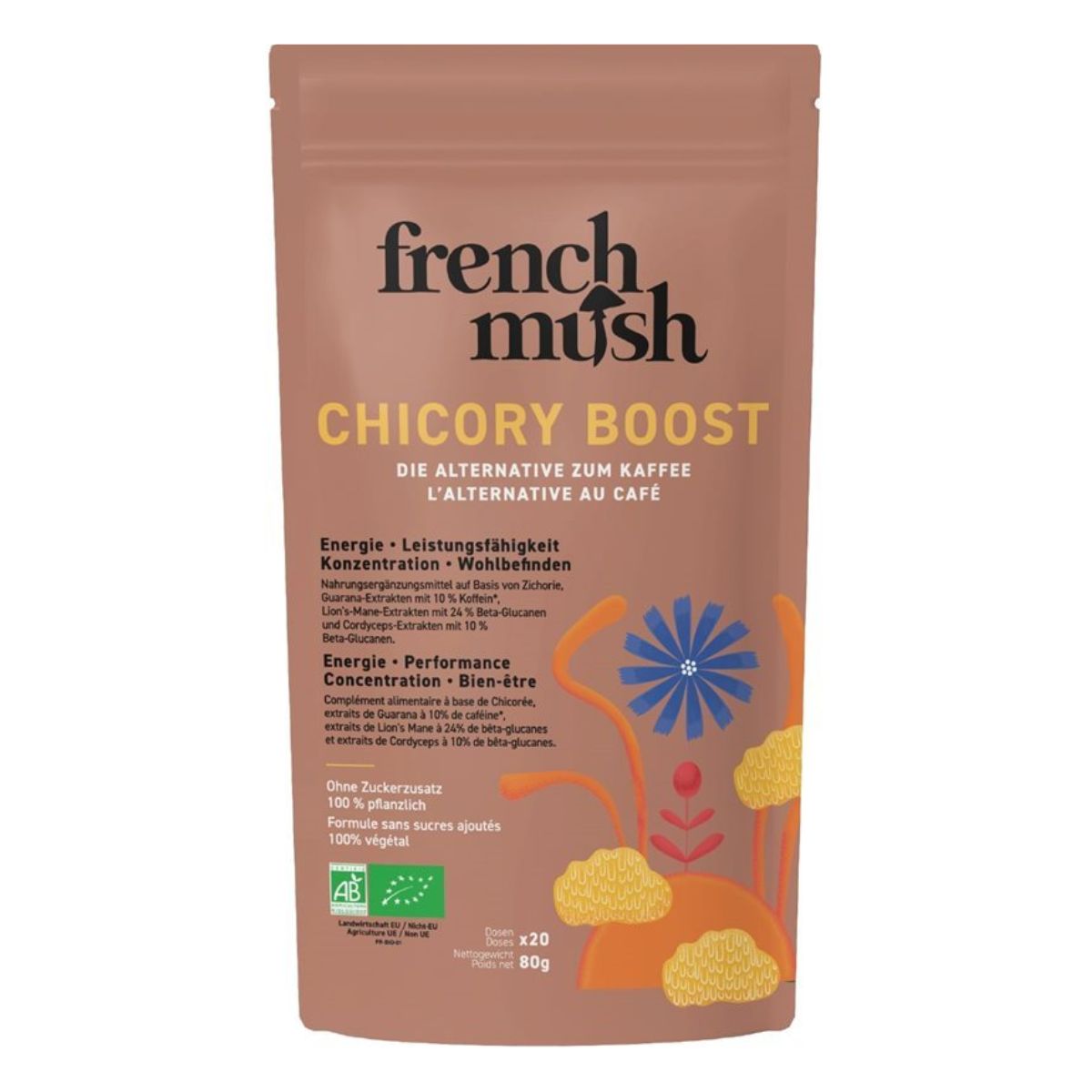French Mush Chicory Boost Pulver 80 g