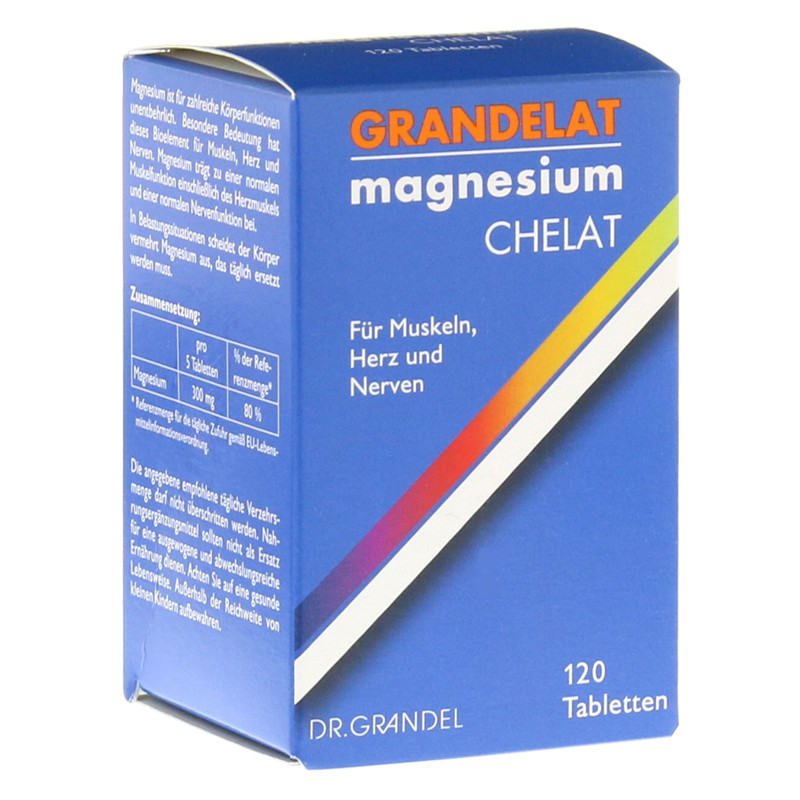 GRANDELAT Magnesium Chelat Tabl 120 Stk GRANDELAT Magnesium Chelat Tabl 120 Stk