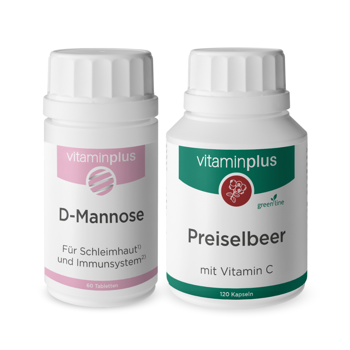 Vitaminplus D-Mannose & Preiselbeer Duo Vitaminplus D-Mannose & Preiselbeer Duo