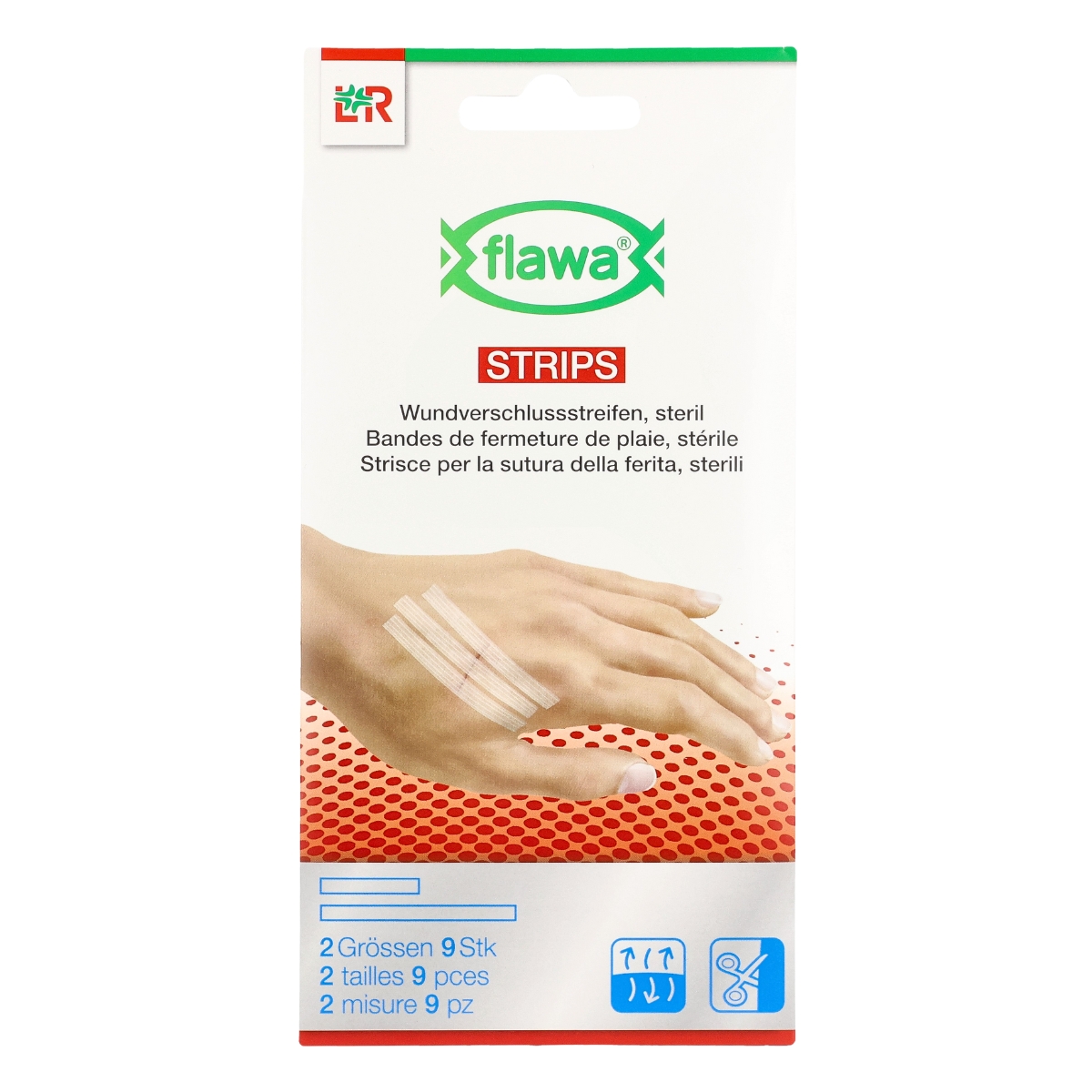 Flawa Strips Wundverschlussstreifen 2 Grössen 9 Stück