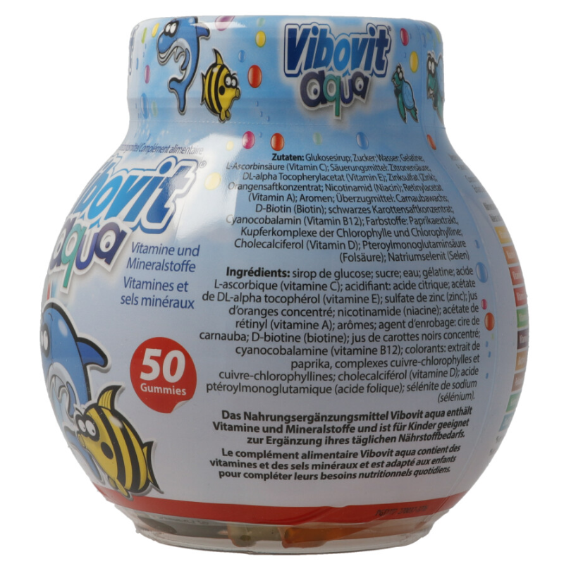 Vibovit aqua Fruchtgummis Dose 50 Stück Vibovit aqua Fruchtgummis Dose 50 Stück