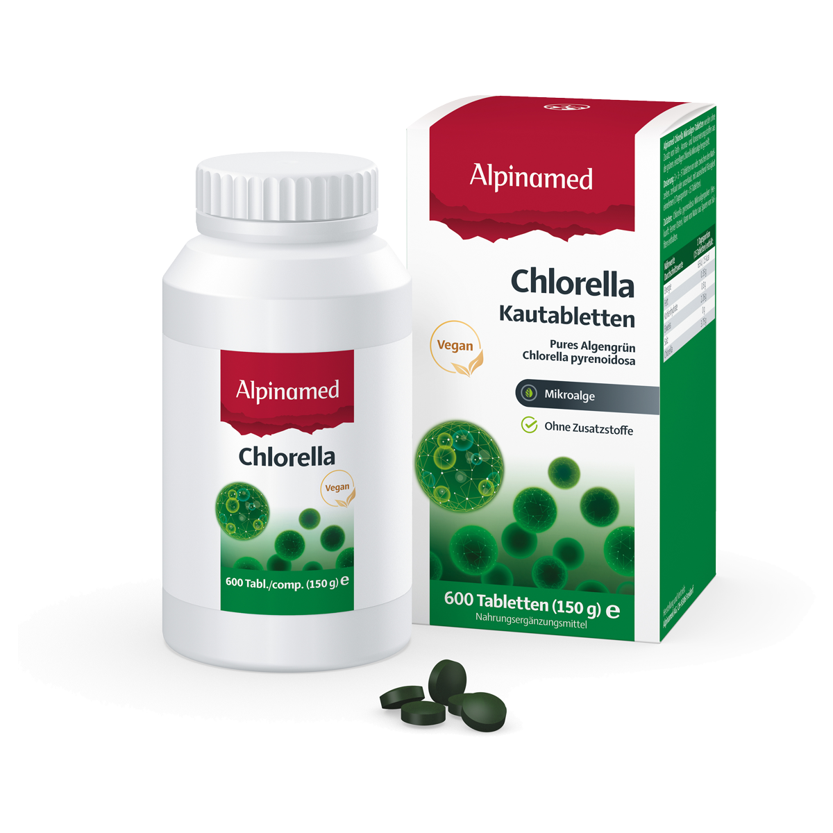 Alpinamed Chlorella Tabletten 250 mg Ds 600 Stk Alpinamed Chlorella Tabletten 250 mg Ds 600 Stk
