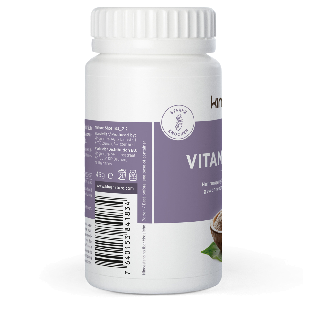Kingnature Vitamin K2 Vida Kapseln 225 mcg 120 Stück Kingnature Vitamin K2 Vida Kapseln 225 mcg 120 Stück