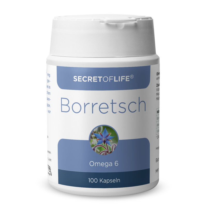 Secret of Life Borretschöl Kapseln 100 Stück Secret of Life Borretschöl Kapseln 100 Stück