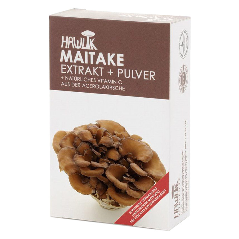 Hawlik Maitake Extrakt + Pulver Kapseln 60 Stück Hawlik Maitake Extrakt + Pulver Kapseln 60 Stück