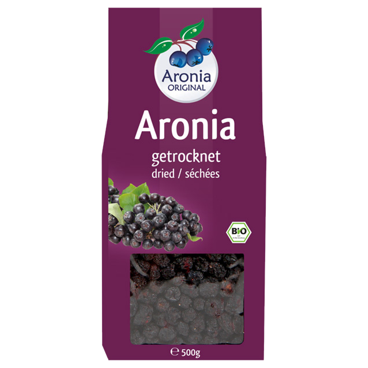 ARONIA ORIGINAL Bio Aroniabeeren getrocknet 500 g ARONIA ORIGINAL Bio Aroniabeeren getrocknet 500 g
