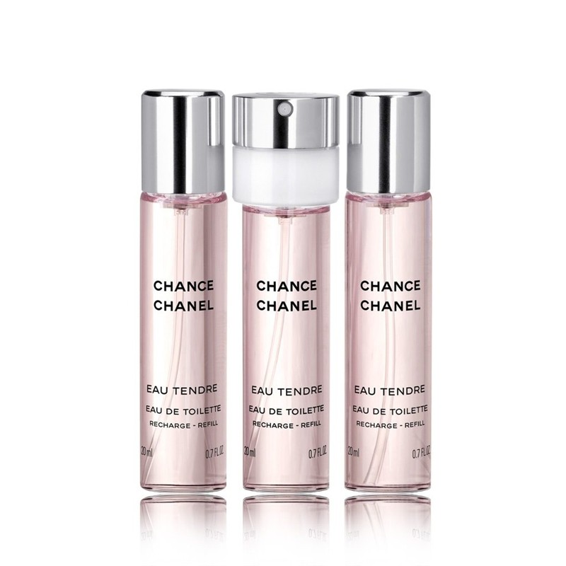 CHANEL Chance eau Tendre Twist & Spray Refill 3 x 20 ml CHANEL Chance eau Tendre Twist & Spray Refill 3 x 20 ml