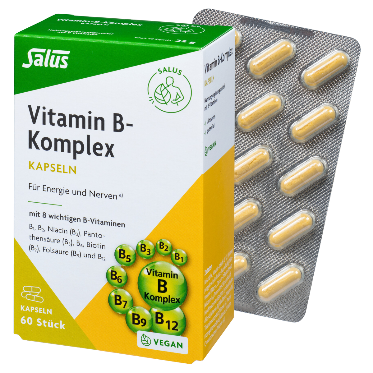 Salus Vitamin-B-Komplex Kapseln 60 Stück Salus Vitamin-B-Komplex Kapseln 60 Stück