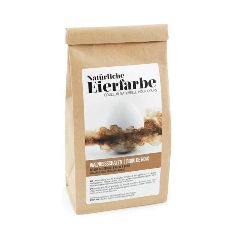 Dixa Eierfarbe Wallnussschalen geschnitten 90g Dixa Eierfarbe Wallnussschalen geschnitten 90g