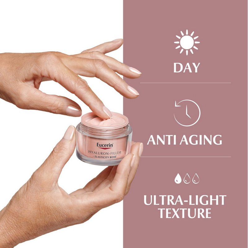 Eucerin Hyaluron-Filler + Elasticity Tagespflege Rose SPF30 50 ml