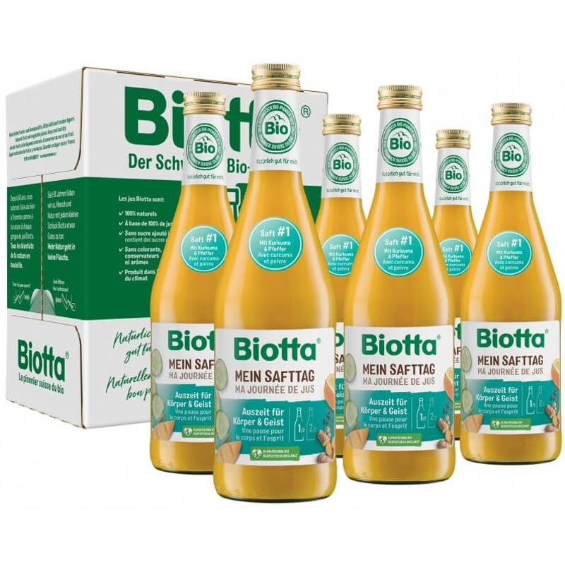 Biotta Mein Safttag 1 6 fl 5 dl Biotta Mein Safttag 1 6 fl 5 dl