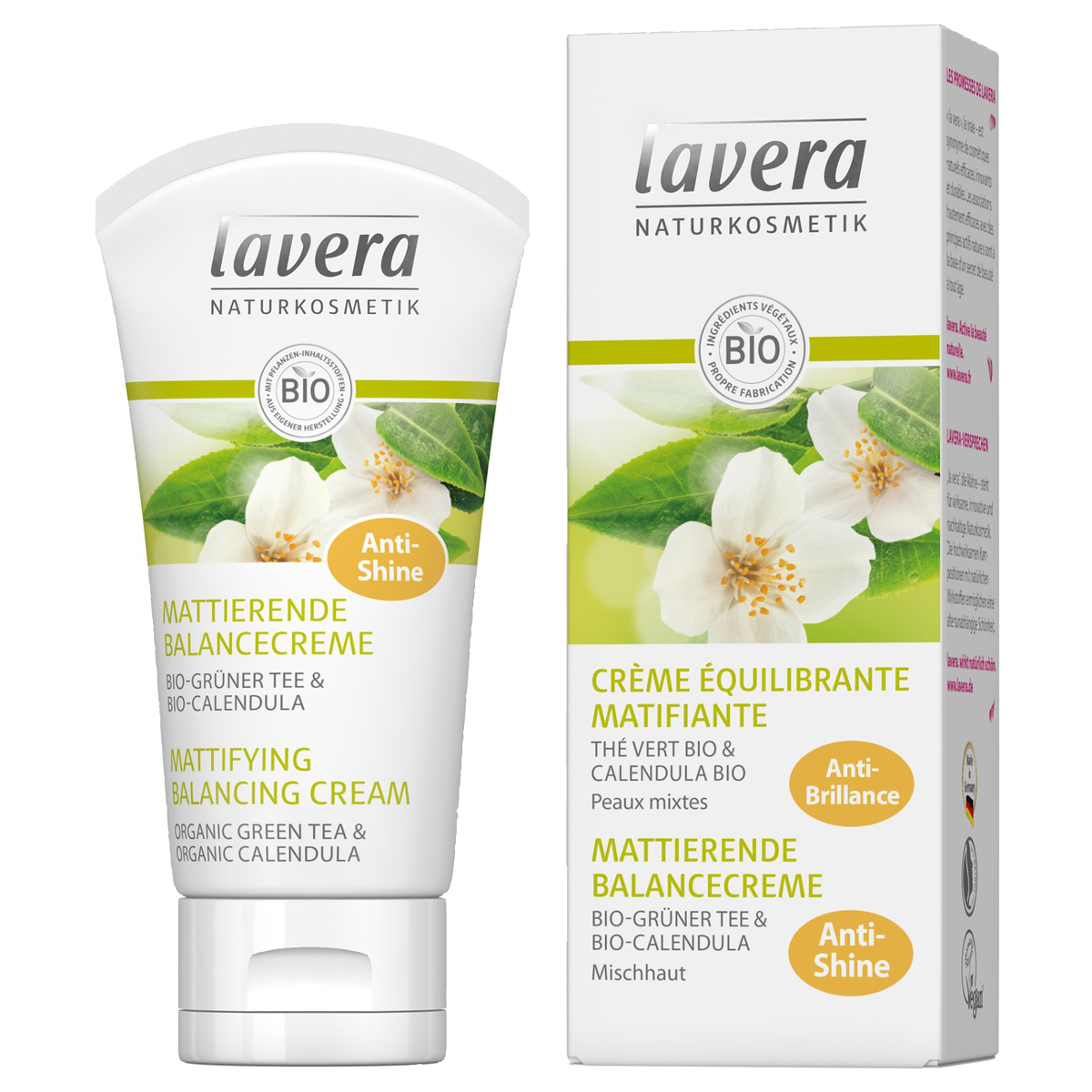 Lavera Mattierende Balancecreme Grüner Tee 50 ml