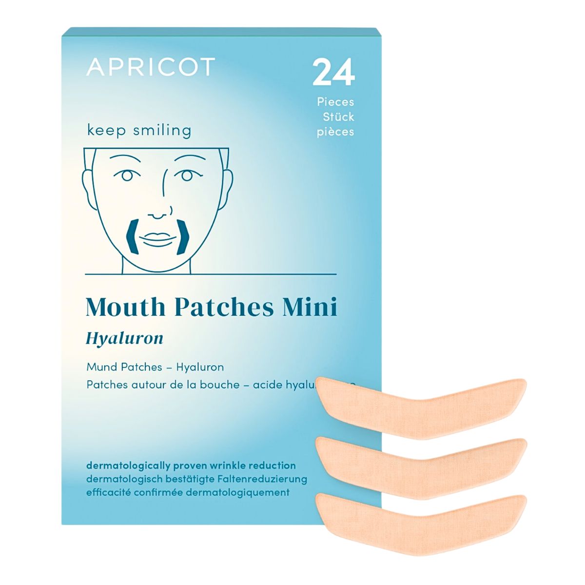 Apricot Mundpatches Mini Hyaluron 24 Stück
