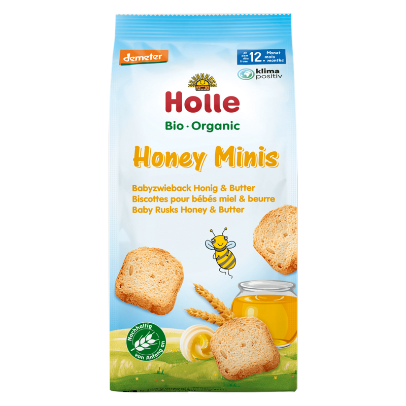 Holle Honey Mini Bio-Babyzwieback 100 g Holle Honey Mini Bio-Babyzwieback 100 g