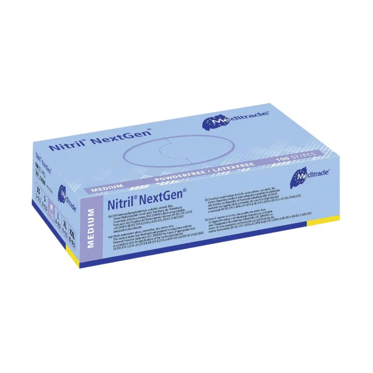 Meditrade® Nitril® NextGen® - Untersuchungshandschuhe | M | 100 Stück | 111300491